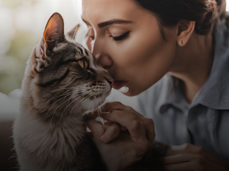 Why your cat sniff your eyes