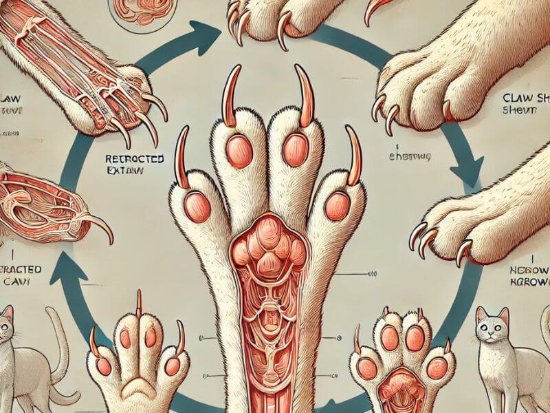 Image showing how Cats’ Claws Grow Back