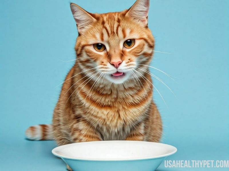 Photo show Cat Gulping While Purring