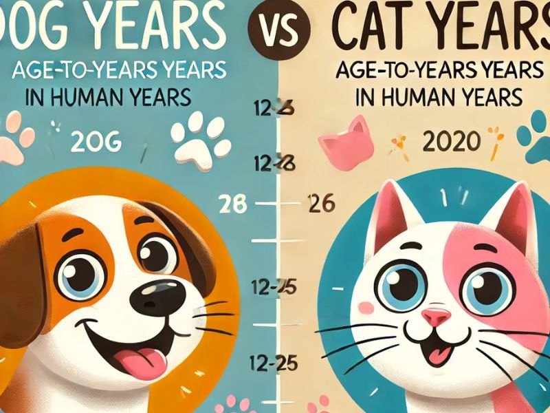 Photo showing Dog Years Vs Cat Years